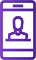 An immersive training program vendor offers a purple phone icon featuring a person.