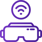 A purple icon with a wi-fi symbol.