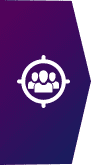 A purple icon featuring a group of people.