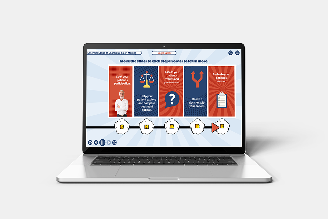 Designing Digitally - A laptop displaying a screen with an eLearning vendor's strategic decision-making flowchart, featuring icons and text related to business planning steps. Designing Digitally -