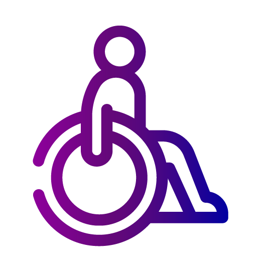 Accessible parking sign symbol for wheelchair users, promoting Diversity and Inclusion Training for Employees.