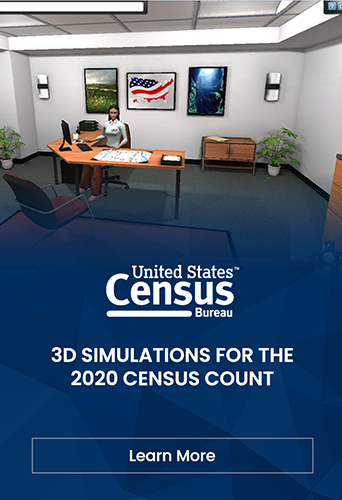 Training simulations for the 2020 Census Bureau count.