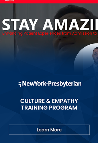 Experience the incredible Simulation Training program at NewYork Presbyterian Hospital designed to enhance culture and empathy skills.