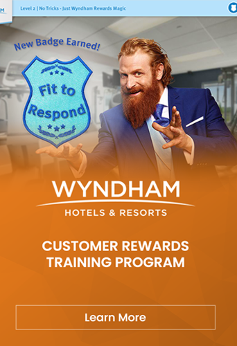 Wyndham's Customer Rewards Program offers a comprehensive training program designed to educate and empower participants on the benefits and features of our exceptional rewards program.