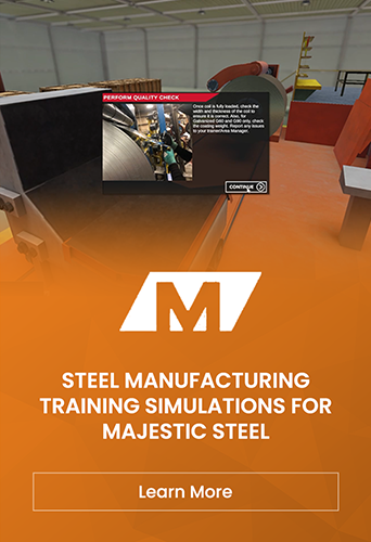 Majestic Steel Logo Card